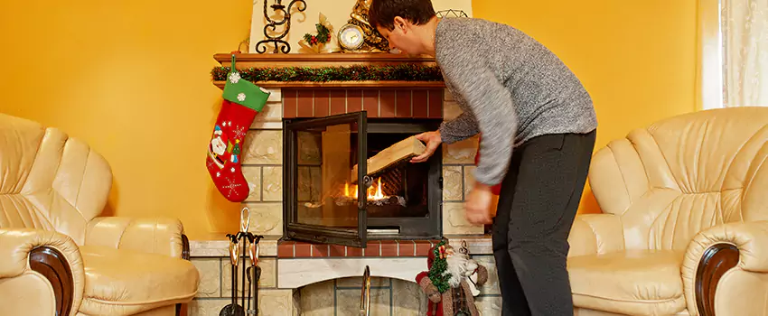 Rusted Metal Fireplace Restoration in Greenwood, Mississippi